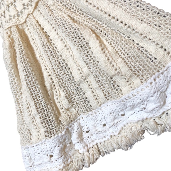 Boho flared multi lace cardigan Bohemian People Chloe Laetitia Paris - Picture 10 of 13